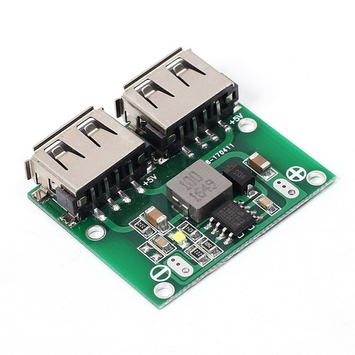 [NA455] Dual USB Output 9V/12V/24V to 5V 3A DC-DC Car Charging Voltage- Stabilizer Module