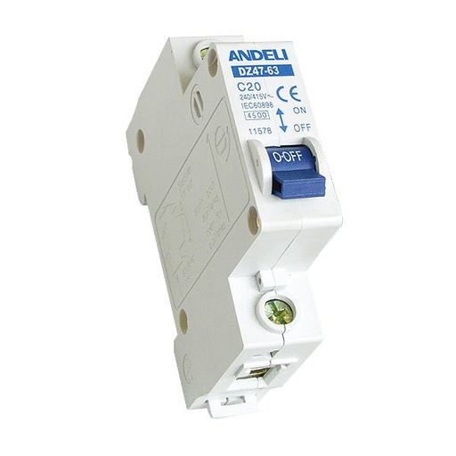 [DZ47-63-C6] DZ47-63 Mini Circuit Breaker C6 -Single pole MCB