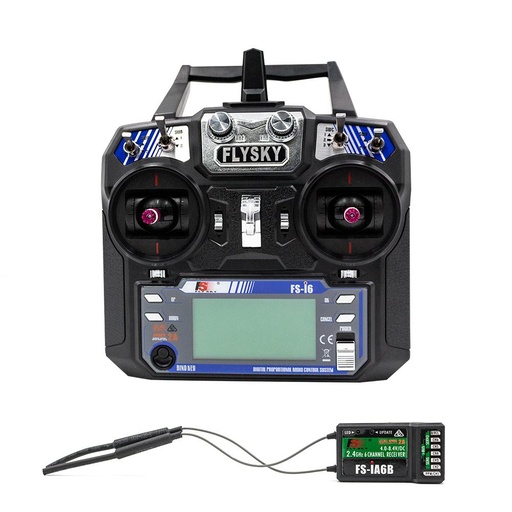 [WA161] Flysky FS-i6 FS I6 2.4G 6ch RC Transmitter Controller IA6B Receiver For RC Helicopter Plane Quadcopter Glider