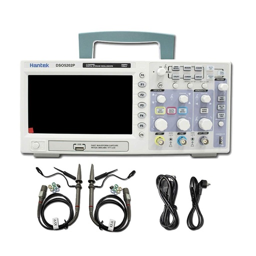 [IC035] Hantek DSO5202P Oscilloscope 2 Channels 200Mhz UK Plug