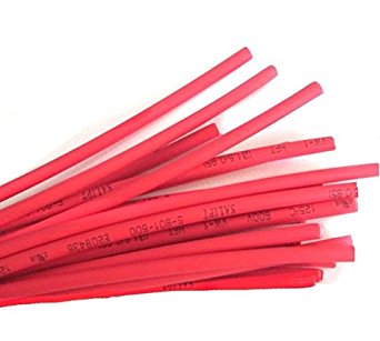 [NC027] Heat Shrink Tubing 8mm Red 1 Meter