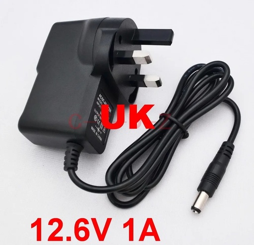 [DB089] High Quality Full Amperes 12.6V 1A UK Lithium Battery Charger