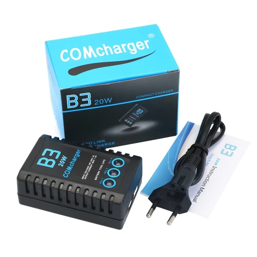 [WA136] HOTRC B3 20W 1.6A Compact Portable Battery Balance Charger For 7.4V 11.1V RC LiPo Battery   EU Plug