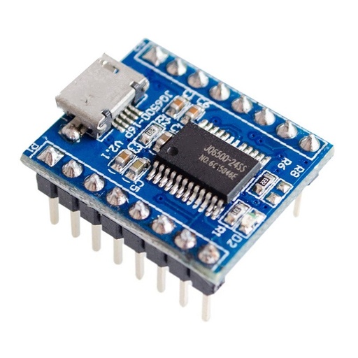 [AA694] JQ6500 Voice Module MP3 Module MCU Serial Port Control Broadcast one-on-one 5 Way Control Music IC 16Mbit