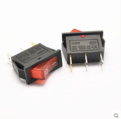 [3A087] KCD3-101N 16A 250V Rocker Switch ON/OFF 3Pin