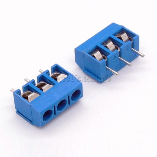 [AC240] KF301-3P 5.08mm Blue Screw Terminal