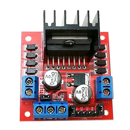 [AA034] L298N Motor Driver Board Red Dual H-Bridge