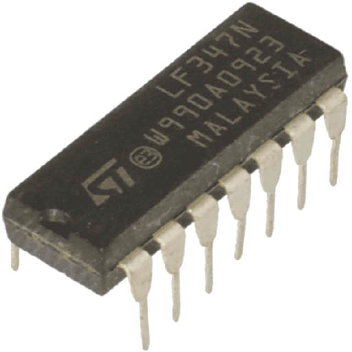 [LF347N] LF347N Quad J–FET operational amplifier