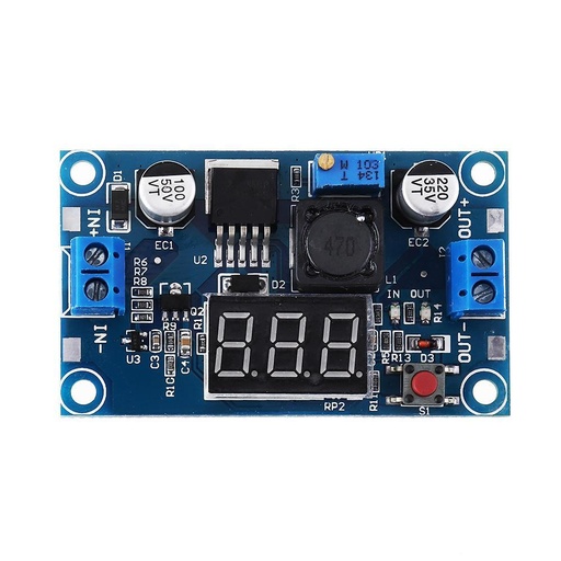 [DE068] LM2596 DC-DC Adjustable Step-down Module with Digital Display Voltmeter