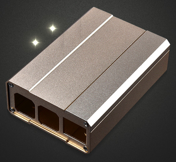 [RA190] Luxury Gold Metal Aluminium Alloy Case for Raspberry Pi 3