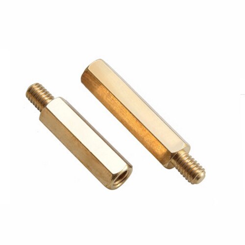 [GB070] M3*40+6MM Brass Hexagon Copper Stud