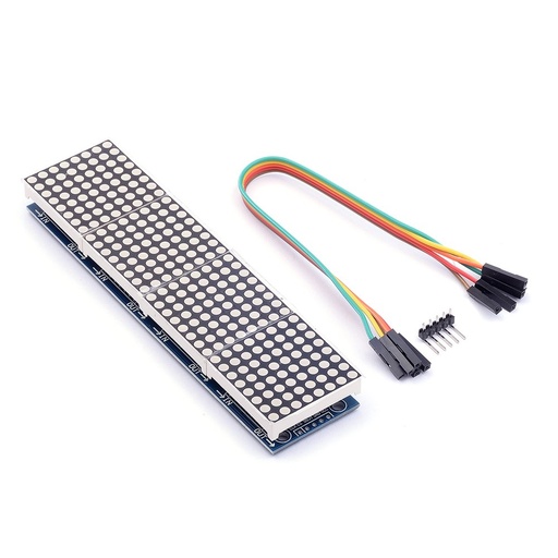 [AA184] MAX7219 Dot Matrix Module Microcontroller Module 4 in 1 Display Red Light