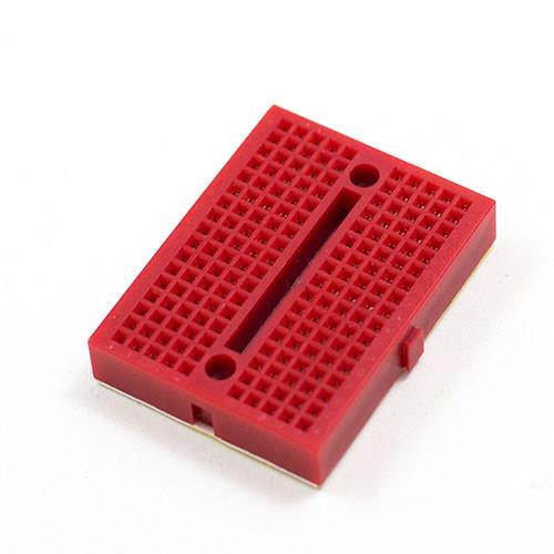 [AA058] Mini Breadboard 170pts   Red with Connect 