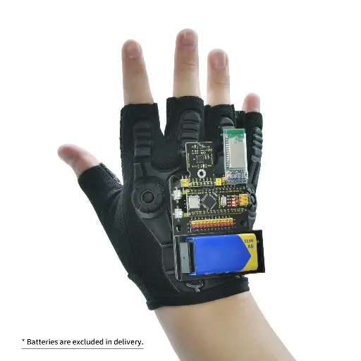 [KS0564] Keyestudio Motion Sensing Glove Gesture Nano Control Smart Car for Arduino Programming Learning Based OnMPU6050(No battery)