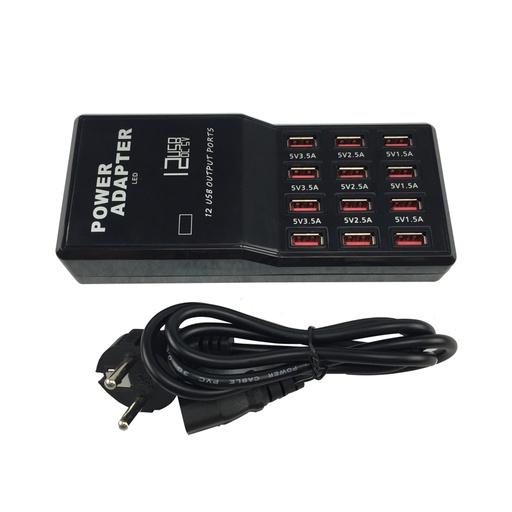 [RA262] Multifunctional 12 Interface USB Charger 5V 3.5A 2.5A 1.5A