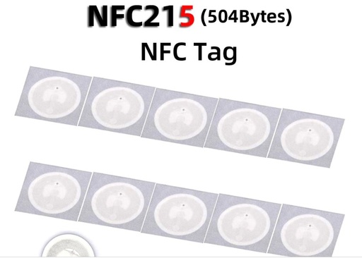 [AA731] NFC Tag Ntag215 Usable Capacity:504 Bytes Protocol:ISO 14443A Working Frequency:13.56MHz