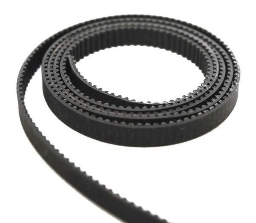 [3C129] Normal Quality Black Open Ended GT2 Belt Width 6mm Glass Fiber (Soft Handfeel)