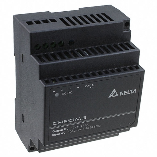 [DA409] Original Delta DRC- 12V60W1AZ Molded Case Insulated Guide Rail Switching Power Supply