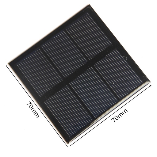 [NC248] Polycrystalline 70*70mm 5V 100mA Mini Solar Panel with USB female