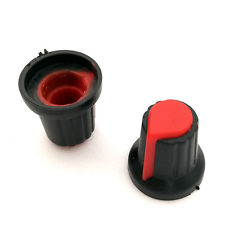 [AC124] Potentiometer Knob Rotary Awitch Cap Inner 6mm External 15mm*17mm Red Color