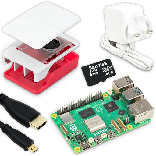 [RPI5-KIT-4GB-UK] Raspberry Pi 5 Starter Kit- 4GB