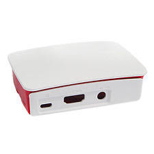 [RA129] Red+White Raspberry Pi 3 Official Case ABS Enclosure Box Shell