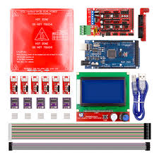 [3.00E+22] Reprap Ramps 1.4 Kit With Mega 2560 r3 + Heatbed mk2b + 12864 LCD Controller + DRV8825 +Mechanical switch +Cables
