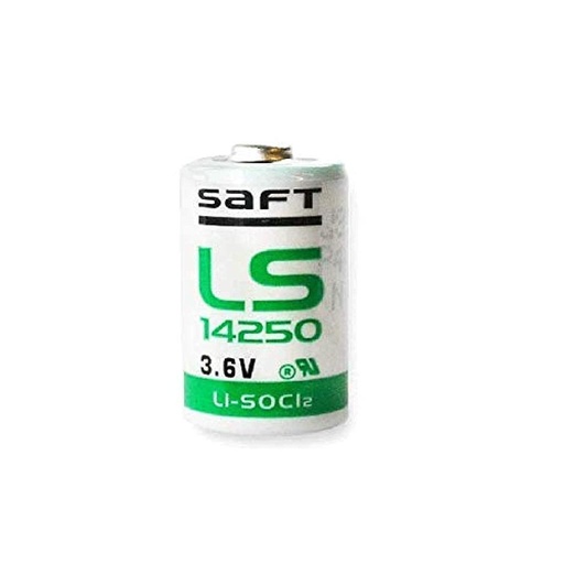 [LS14250] SAFT 1/2 AA LS-14250 Lithium Battery, 3.6V, 1200 mAh