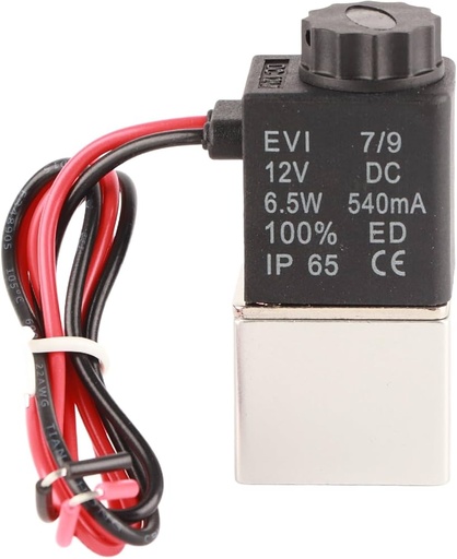 [2V025-06-DC12V] 2V025-06 12V DC  Solenoid Valve 1/8" 2 Way Normally Closed Direct-acting Pneumatic Valves For Water Air Gas
