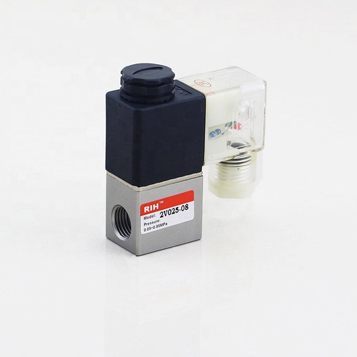 [2V025-06-AC220V] 2V025-06 220v AC  Solenoid Valve 1/8" 2 Way Normally Closed Direct-acting Pneumatic Valves For Water Air Gas