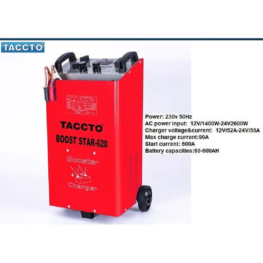 [STAR-620] TACCTO 12V/24V Car Battery Booster & Charger 