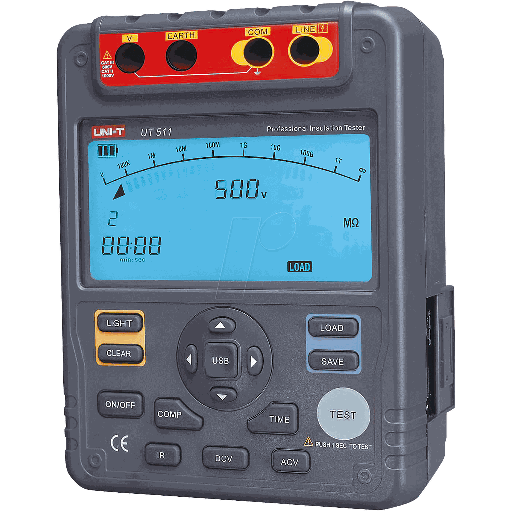 [UT511] UNI-T 1000V 10Gohm Digital Insulation Resistance Testers  Voltmeter Auto Range Megger UT511